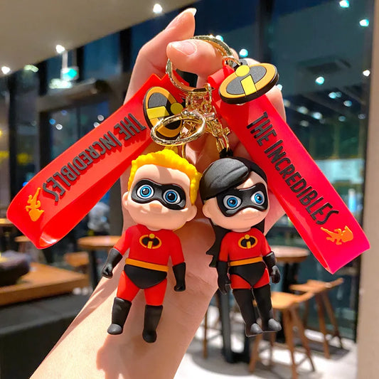 Cartoon Superman: The Incredibles Keychain, Mr. Superpower's Bag Pendant, Car Keychain Gift
