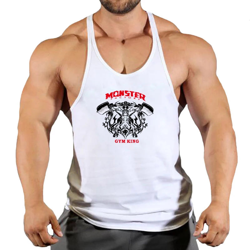 Stringer Singlet Men Fitness Clothing Gym Clothes for Men Men's Singlets Gym Shirt Man Sleeveless Sweatshirt Vests Bodybuilding
