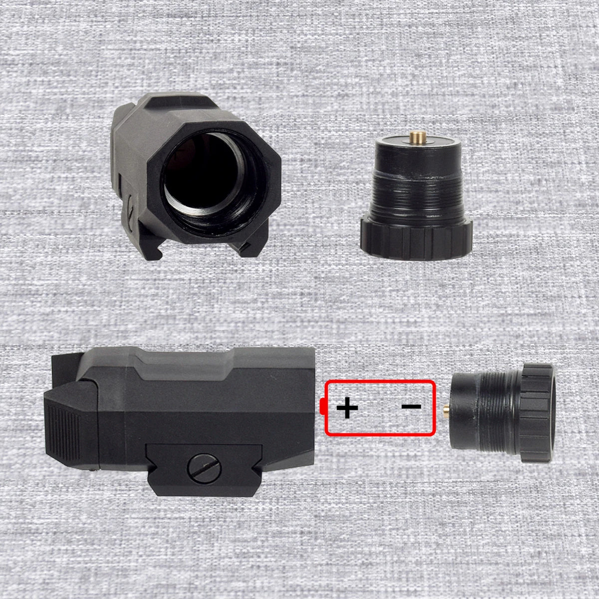 Tactical INFORCE WML Weapons Scout Flashlight Fit Airsoft Rifle AR15 APL APL-C Pistol Gun Light Hunting Strobe Torch