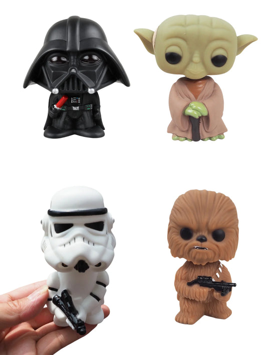 1pc Yoda Black Warrior and Storm Soldier Car Decoration - Cute table and car Ornament school party gift