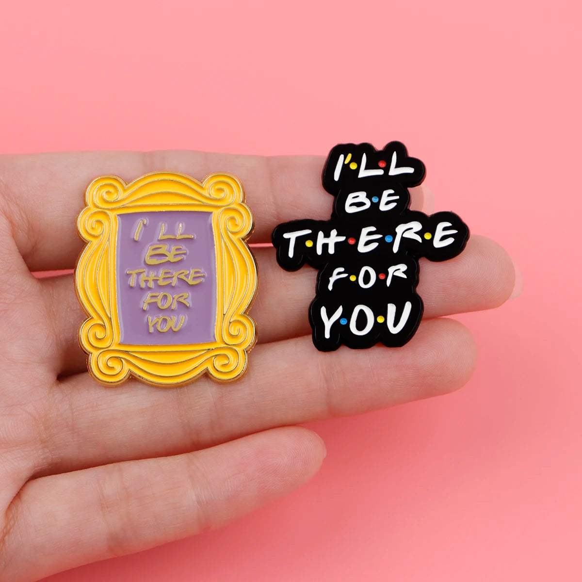 Friends Enamel Pin TV SHOW Funny Quotes Badges on Backpack Brooches Lapel Pin Cosplay Accessories Fans Gifts