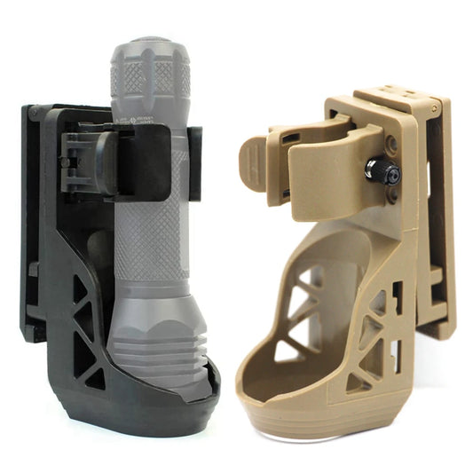 Tactical  360° rotating Flashlight Holster with Lever Side Lock System set General torch set plastic torch set set quick unplug