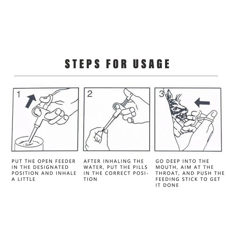 Pet Medicine Feeder Dispenser Cat Tablet Syringe Feeder Push Type Dry/wet Medicine Dispenser For Cat Dog Pet Care Products