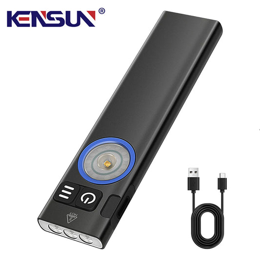 Powerful LED Flashlight Portable Super Bright Torch Multilight lllumination Type-C Charging Long Range Lantern Multi-purpose