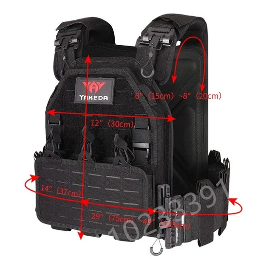 Tactical vest outdoor hunting waterproof paintball equipment Transport equipment lightweight and quickly removable laser cutting