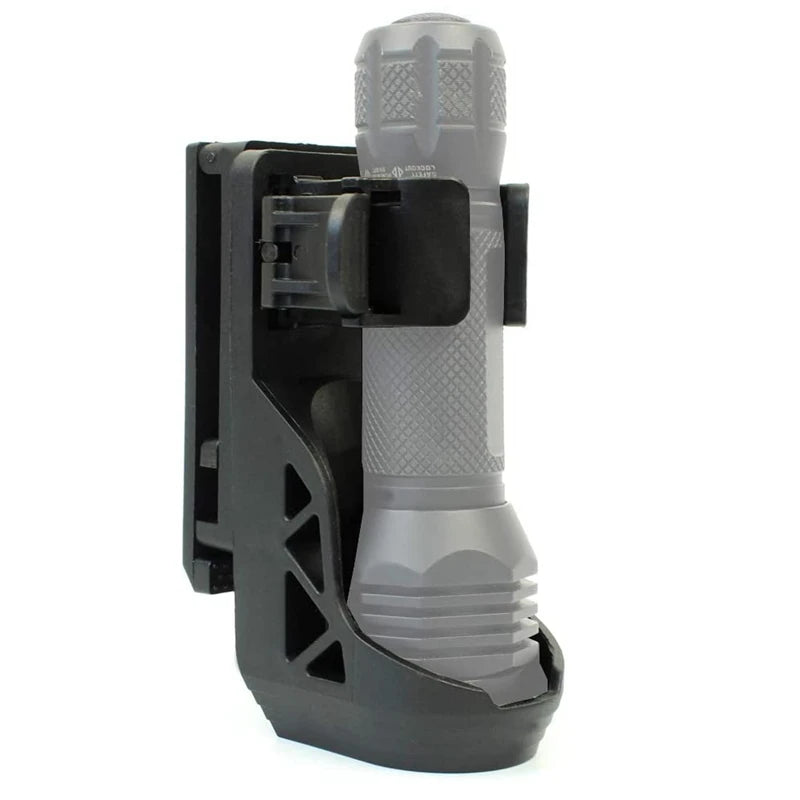 Tactical  360° rotating Flashlight Holster with Lever Side Lock System set General torch set plastic torch set set quick unplug