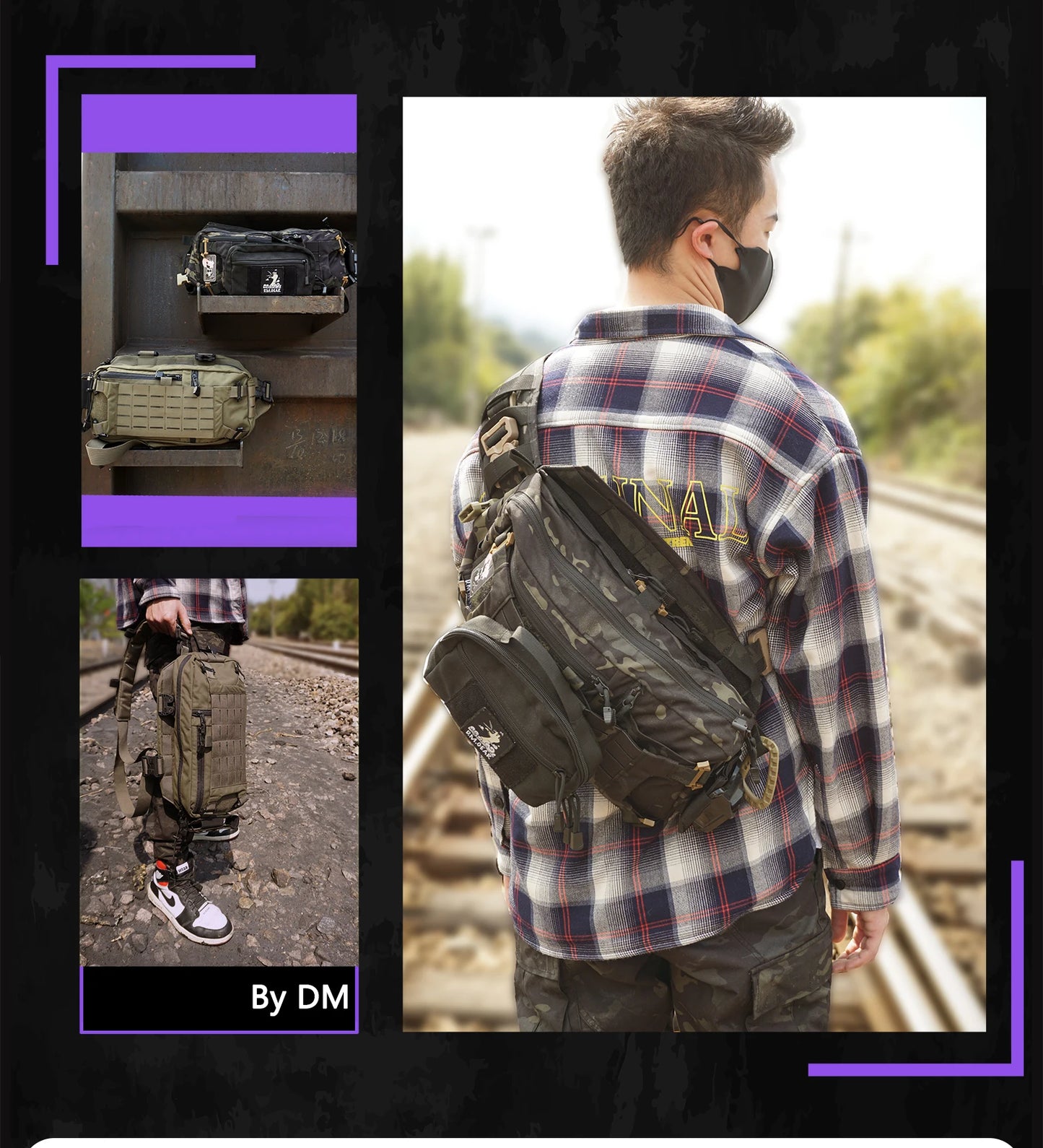 Tactical Backpack 421X Chest Bag Sports Bags Hunting Gear Men and Women Airsoft Shoulder Sling Accessory Camping Accessories