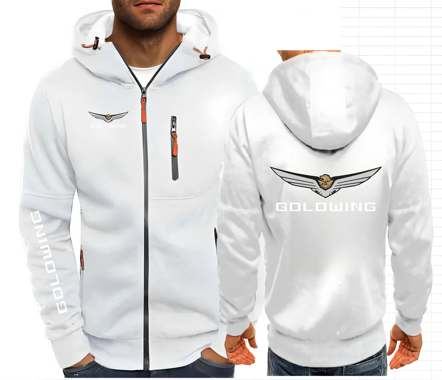 Goldwing Gl1500 GL1800 Japanese Motorcycle Men's Hoodies Sweatshirts Hoodie Fleece Men Hooded Sweatshirt S-4XL