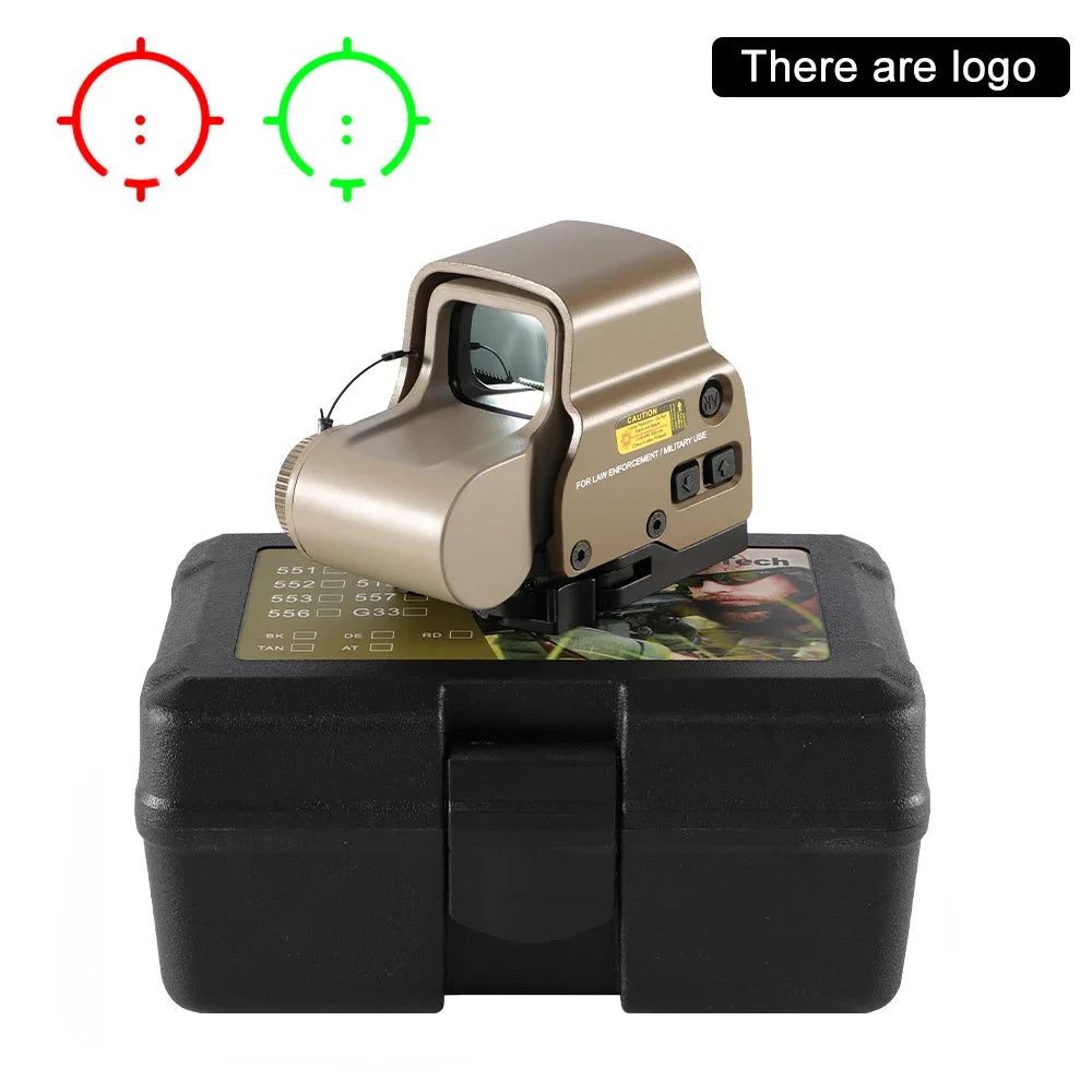 Tactical  558 G43 G33 G45 Holographic Collimator Sight Red Green Dot Sight 3X Magnifier Quick Detachable for Hunting Riflescope