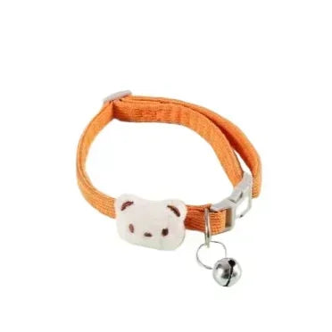 для собак Lovely Pet Collar Adjustable Cartoon Style Soft Pet Necklace with Bell Adjustable Small Dog Cat Collar Pet Supplies