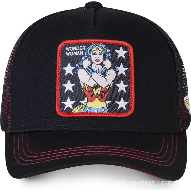 High Quality Batman Anime Cartoon Snapback Cotton Baseball Cap Men Women Hip Hop Dad Mesh Trucker Hat Dropshipping