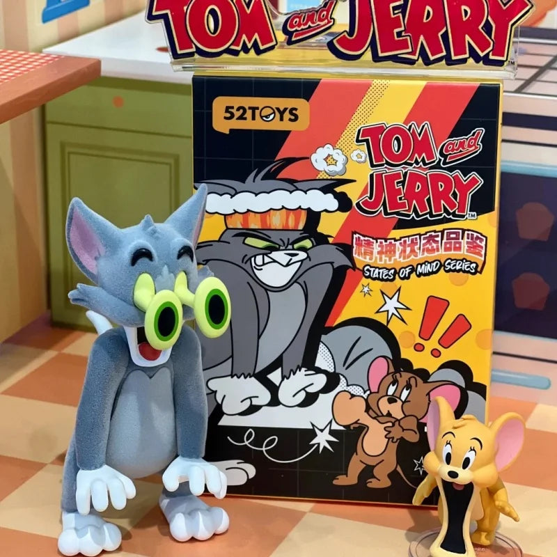 Genuine 52toys Tom And Jerry Mental State Appreciation Series Blind Box Trendy Toys Blind Boxes Birthday Surprise Blind Box Gift