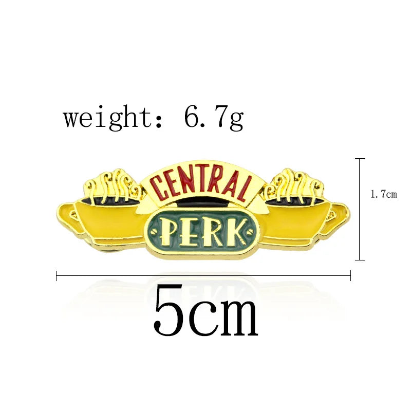 Friends Enamel Pin TV SHOW Funny Quotes Badges on Backpack Brooches Lapel Pin Cosplay Accessories Fans Gifts