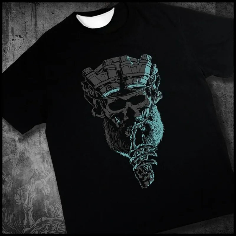 Tactical Military Fan Tough Guy 3D Printing New DEVGRU Special Forces SEALs T-shirt for Men and Women Large Size Loose