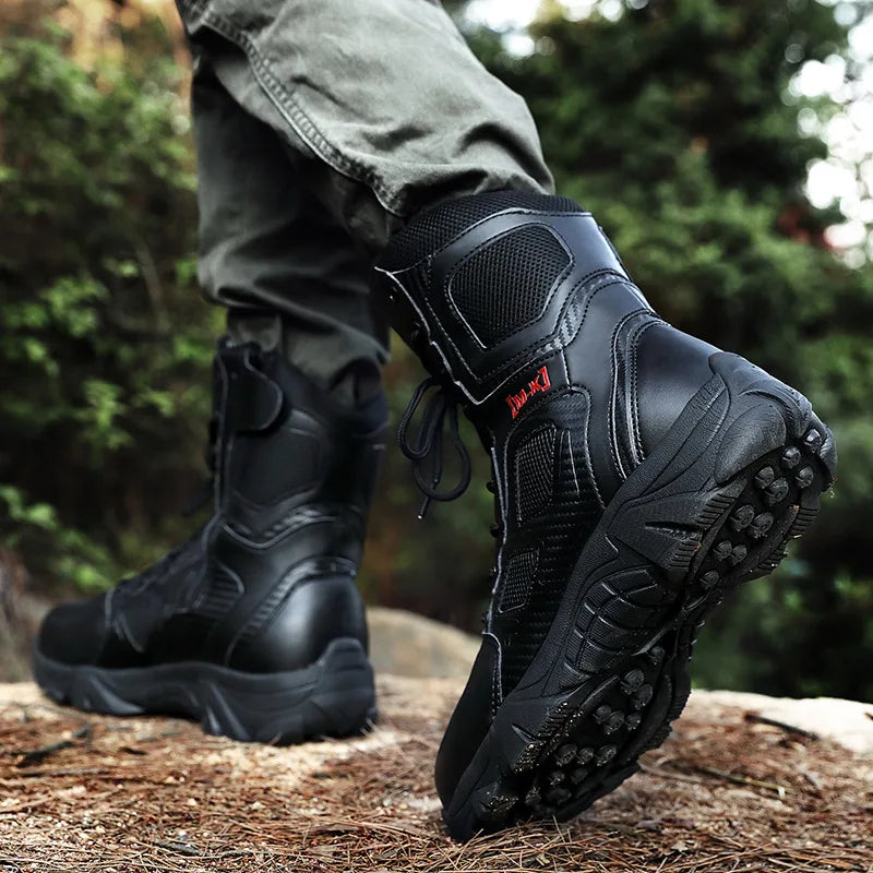 Tactical Boots Men Special Force Desert Combat Outdoor Hiking Ankle Shoes Men Work Safty Outdoor High-top Boots