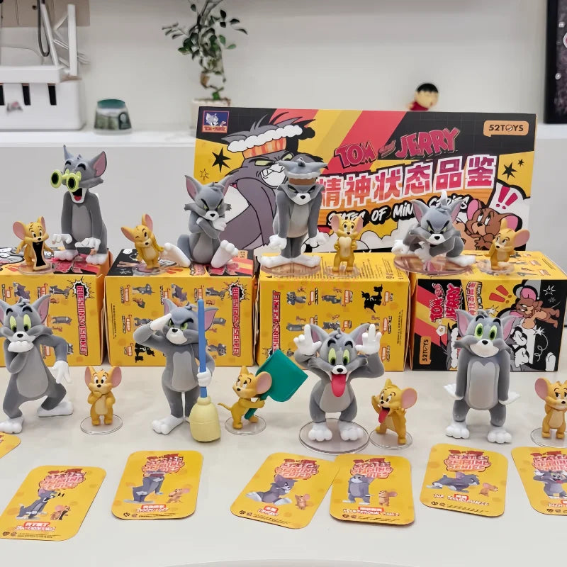 Genuine 52toys Tom And Jerry Mental State Appreciation Series Blind Box Trendy Toys Blind Boxes Birthday Surprise Blind Box Gift