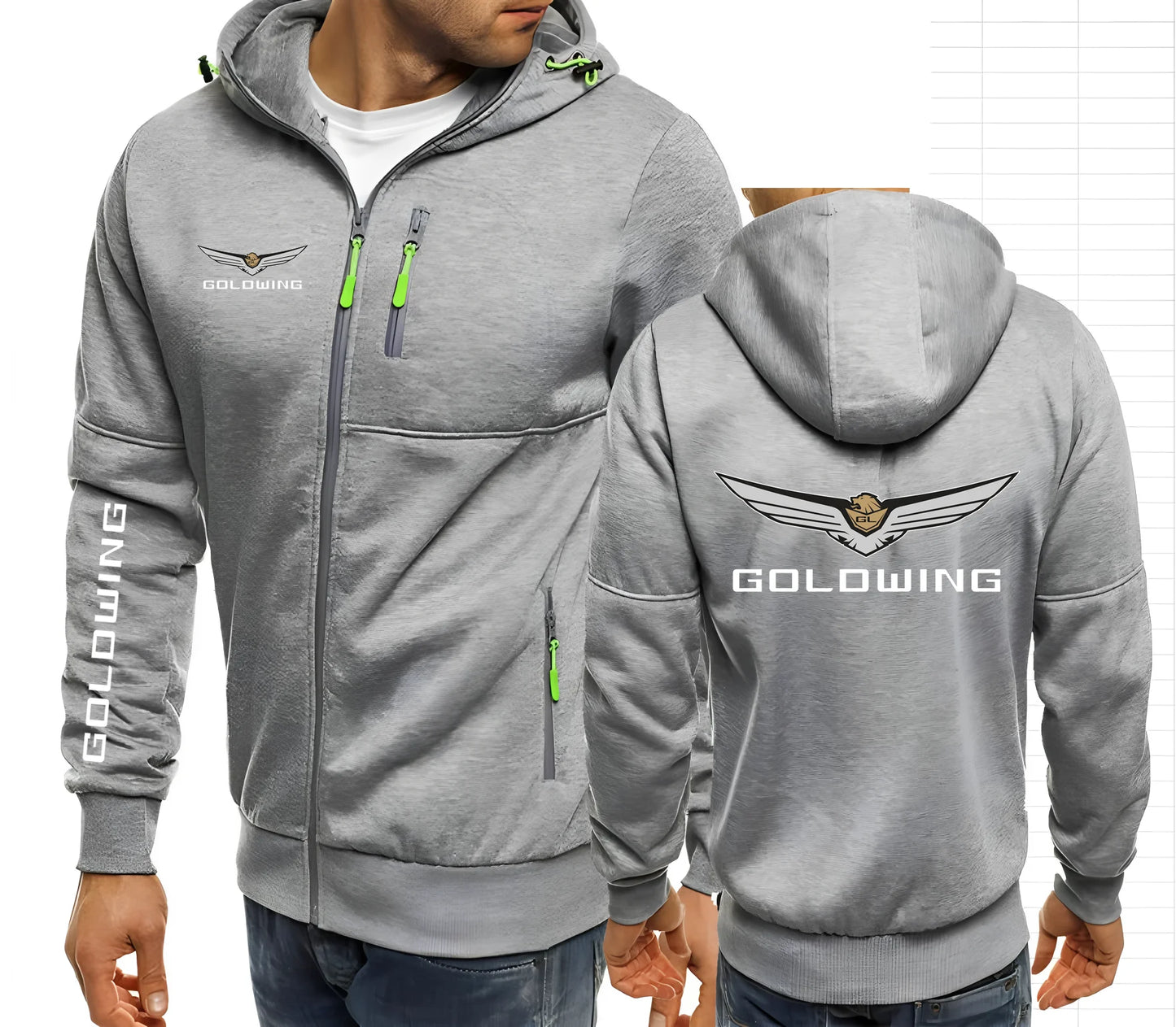 Goldwing Gl1500 GL1800 Japanese Motorcycle Men's Hoodies Sweatshirts Hoodie Fleece Men Hooded Sweatshirt S-4XL
