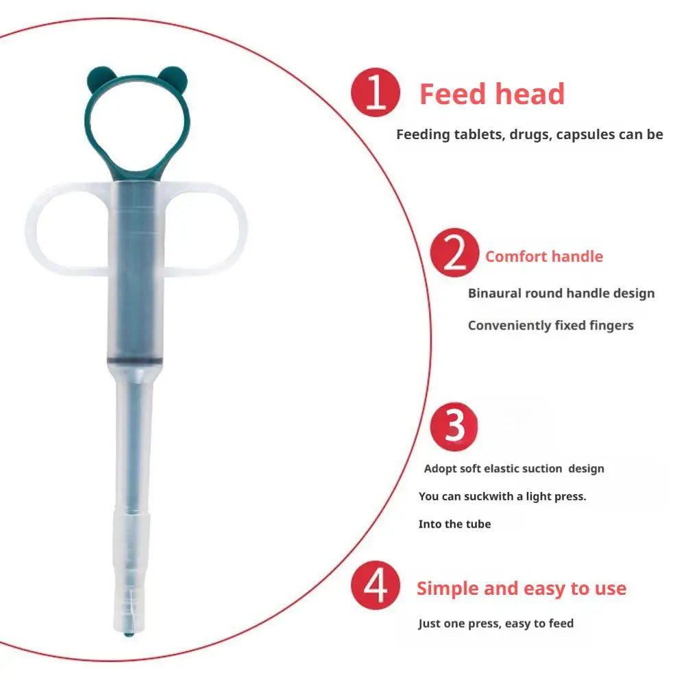 Pet Medicine Feeder Dispenser Cat Tablet Syringe Feeder Push Type Dry/wet Medicine Dispenser For Cat Dog Pet Care Products