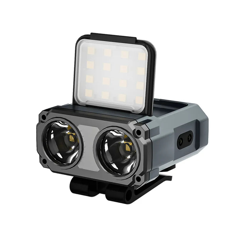 Sensor COB LED Headlamp Cap Clip Light USB Rechargeable Head Flashlight Built-in Battery Headlight Led Head for Fishing Camping