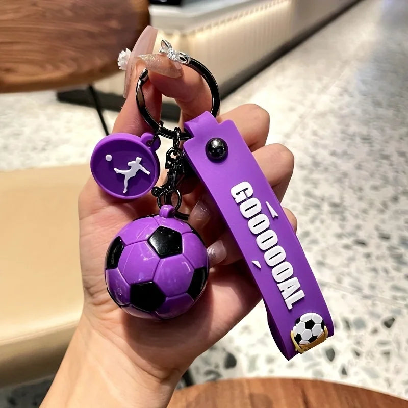 Football Fans Game Football Key Chain Exquisite Football Fashion Backpack Pendant Car Key Chain Accessories Gift For Men Women