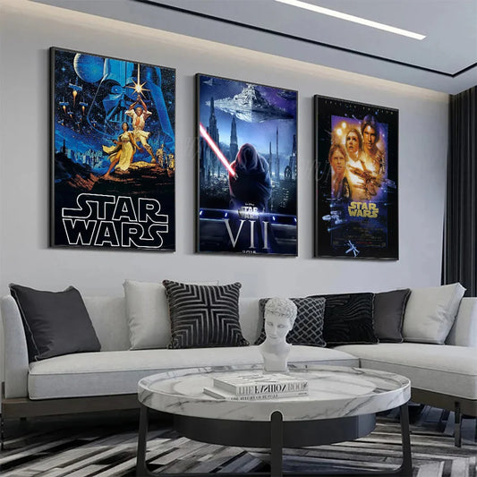 1pc Star Wars Poster Bedroom Posters Bar Coffee Tube Art Hanging Paintings Living Room Decor