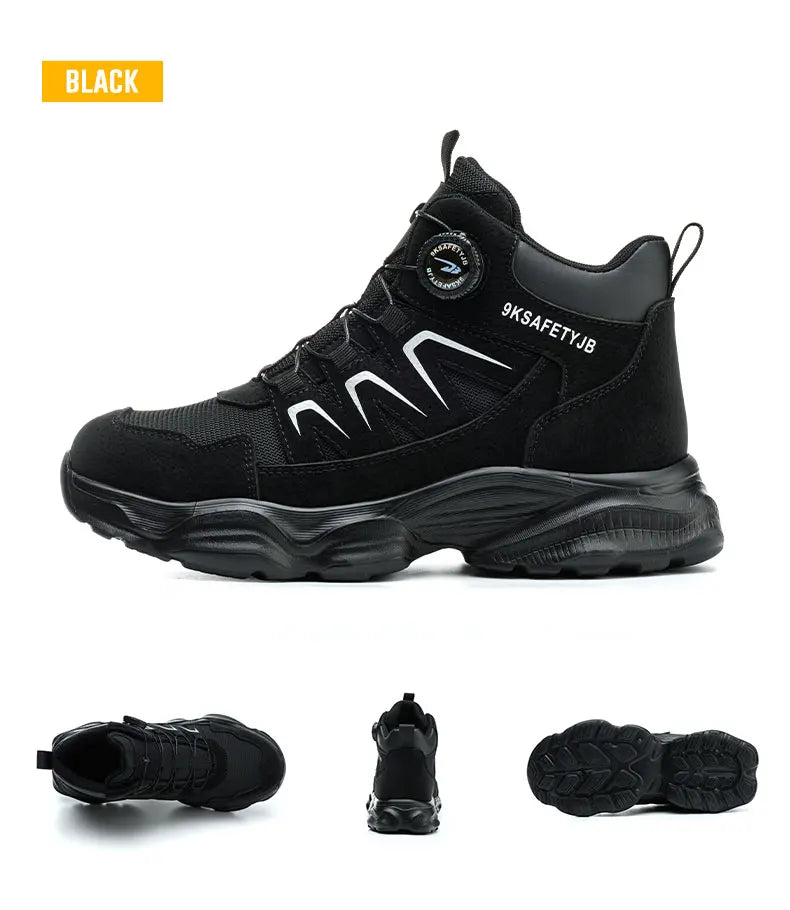 Safety Shoes Work Shoes Steel Toe Men Puncture-protective Work Boots Anti-smash Protect Boots Indestructible Safety Botas