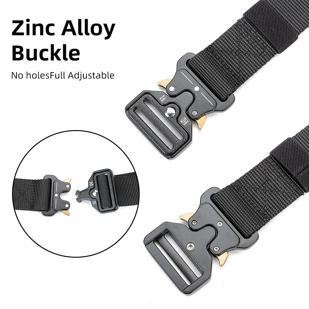 Tactical Belt, Rigger Belt, Utility Web Nylon Novelty Work Belt for Men