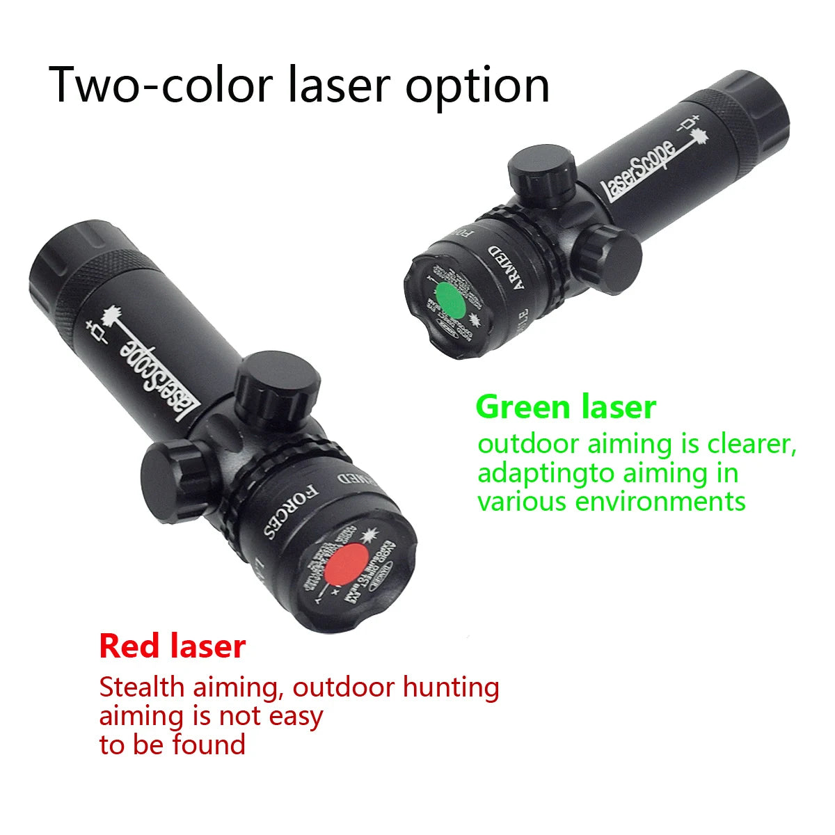 Tactical 532nm Scope With Pressure Switch Rifle Green Dot La-ser Red Dot La-ser Sight Picatinny Mounting Hunting Riflescope 20