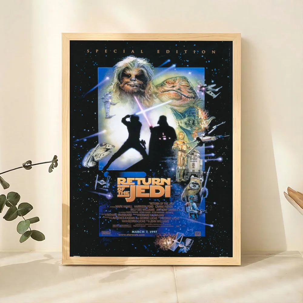 1pc Star Wars Poster Bedroom Posters Bar Coffee Tube Art Hanging Paintings Living Room Decor
