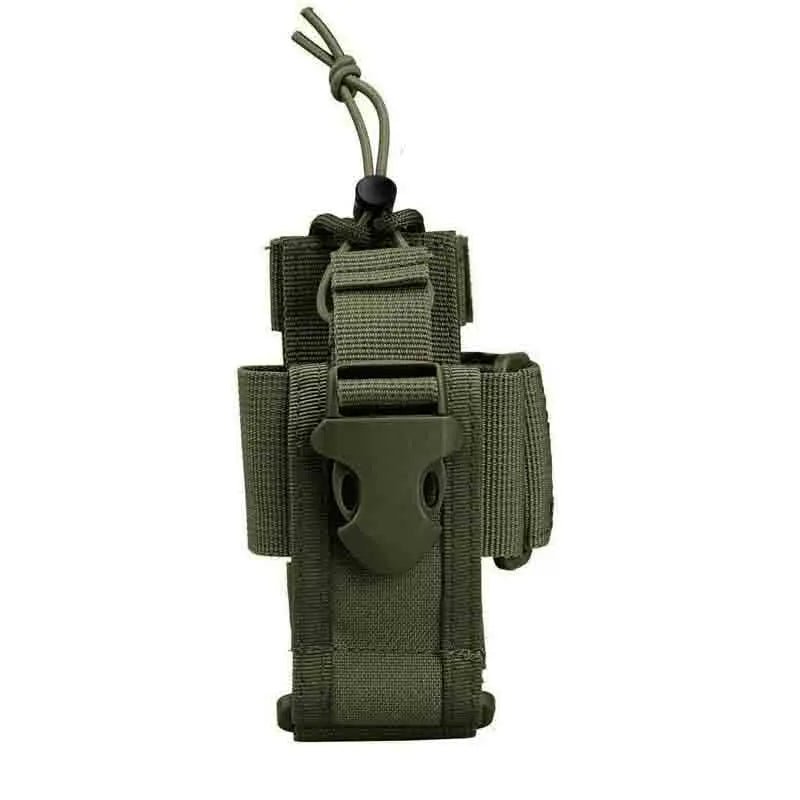 Tactical Walkie Talkie Holder Bag Molle Radio Pouch Nylon Waist Pack Pocket Pendant Pouch Hunting Accessories