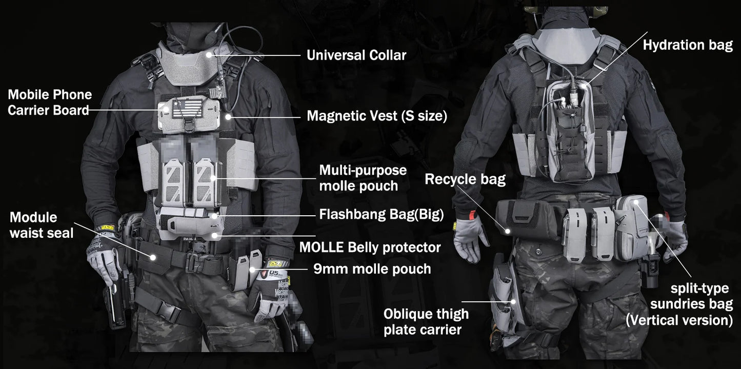 Tactical Backpack 421X Chest Bag Sports Bags Hunting Gear Men and Women Airsoft Shoulder Sling Accessory Camping Accessories