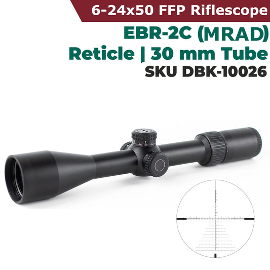 Original V*RT*X Optics D**M*NDB*CK Tactical 6-24X50 First Focal Plane(FFP) Riflescopes EBR-2C(MRAD) Reticle 30mm Tube Scope