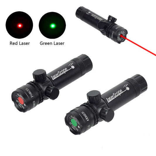 Tactical 532nm Scope With Pressure Switch Rifle Green Dot La-ser Red Dot La-ser Sight Picatinny Mounting Hunting Riflescope 20