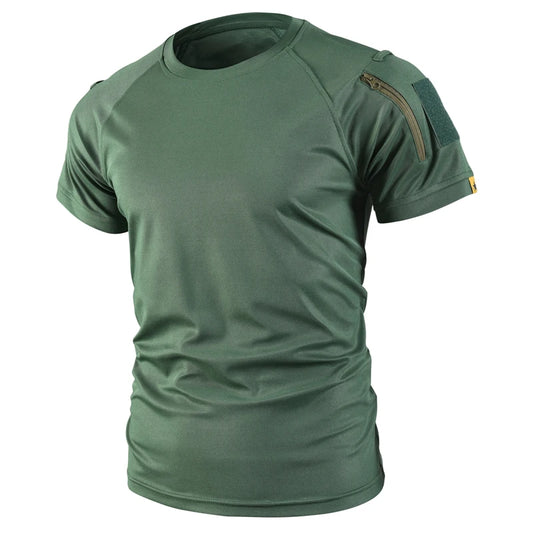 Tactical Cargo Quick Dry Combat T-Shirt Men's Military Army Pullover Outdoor Hunting Camping Climbing Trekking Hiking Shirts