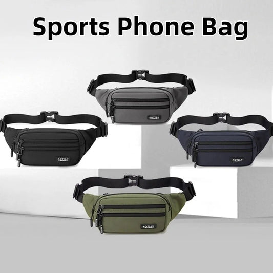 Gym Bag Large Capacity Running Waist Bags Multi-function Lightweight Sports Phone Bag Storage Waterproof Men Chest Bag Men Women