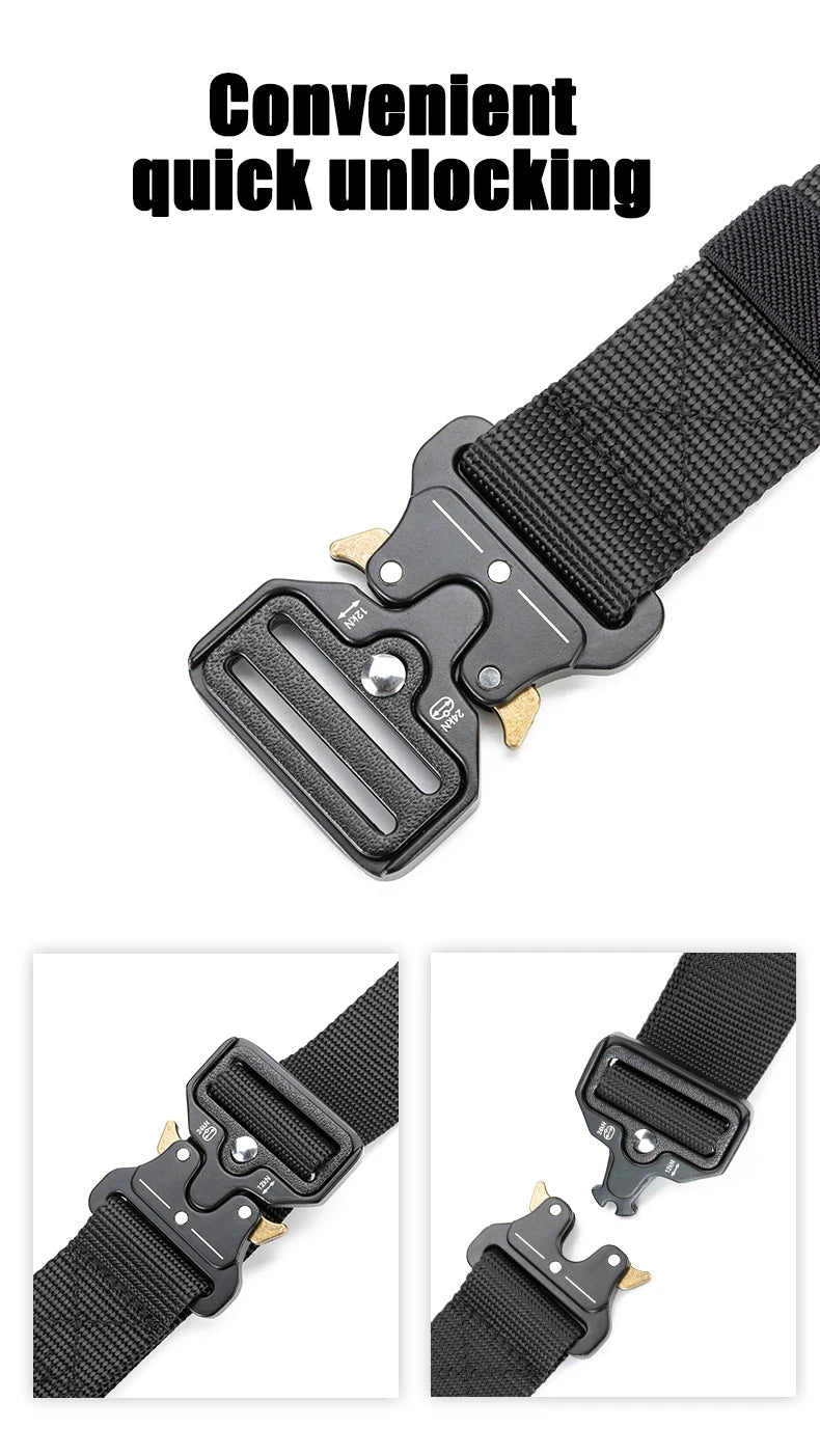 Tactical Belt, Rigger Belt, Utility Web Nylon Novelty Work Belt for Men