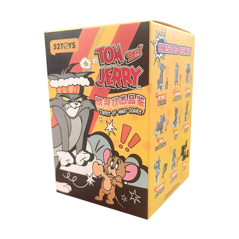 Genuine 52toys Tom And Jerry Mental State Appreciation Series Blind Box Trendy Toys Blind Boxes Birthday Surprise Blind Box Gift