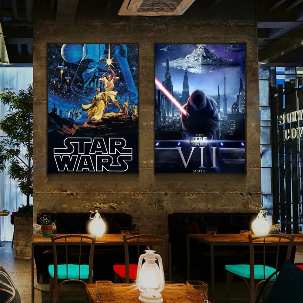 1pc Star Wars Poster Bedroom Posters Bar Coffee Tube Art Hanging Paintings Living Room Decor