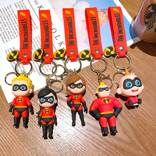 Cartoon Superman: The Incredibles Keychain, Mr. Superpower's Bag Pendant, Car Keychain Gift