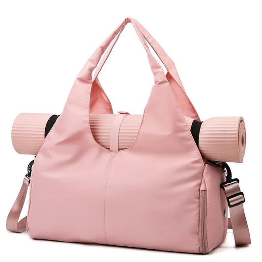 Solid Yoga Mat Bag Gym Fitness Handbags for Women Men Training Sac De Sports Travel Gymtas Nylon Outdoor Sports Tas Sporttas