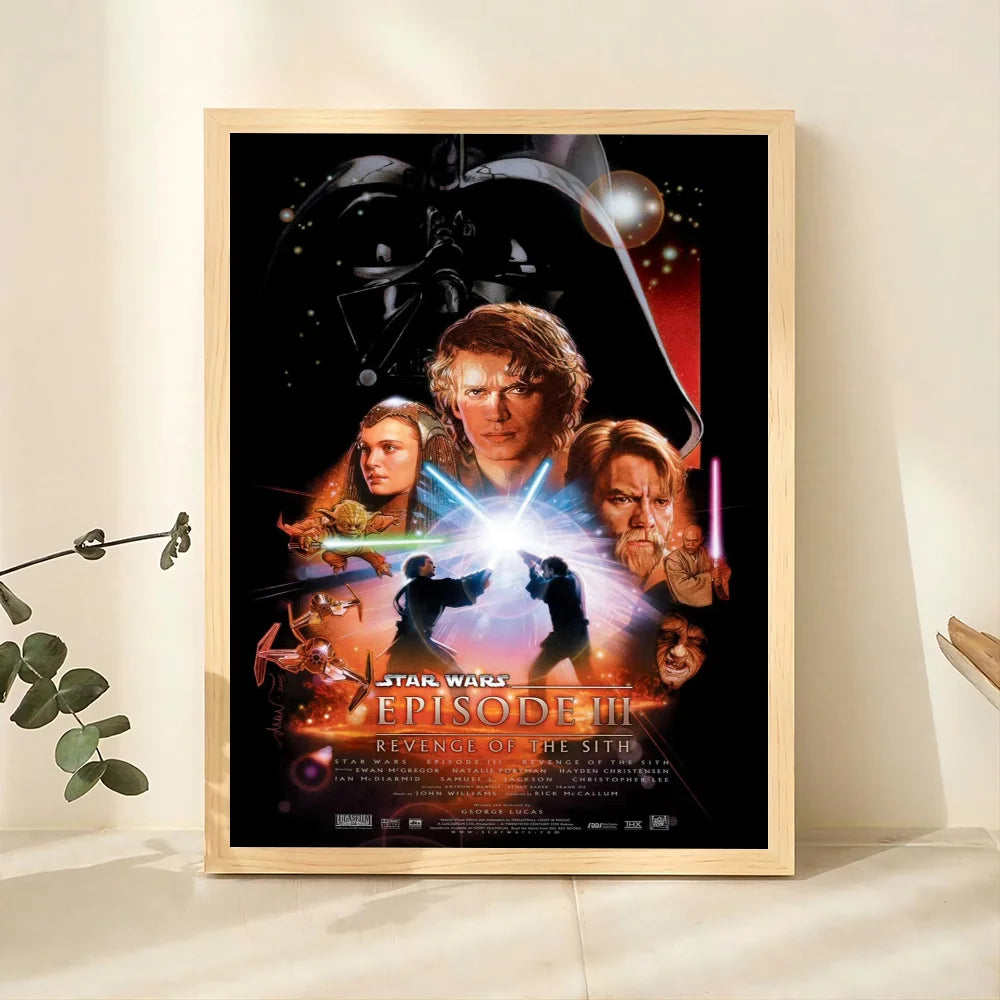 1pc Star Wars Poster Bedroom Posters Bar Coffee Tube Art Hanging Paintings Living Room Decor
