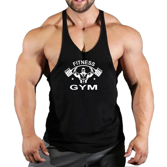 Muscle Mens Bodybuilding Stringer Tank Top gym Clothing Y back Fitness sleeveless vest shirt Weightlifting singlets