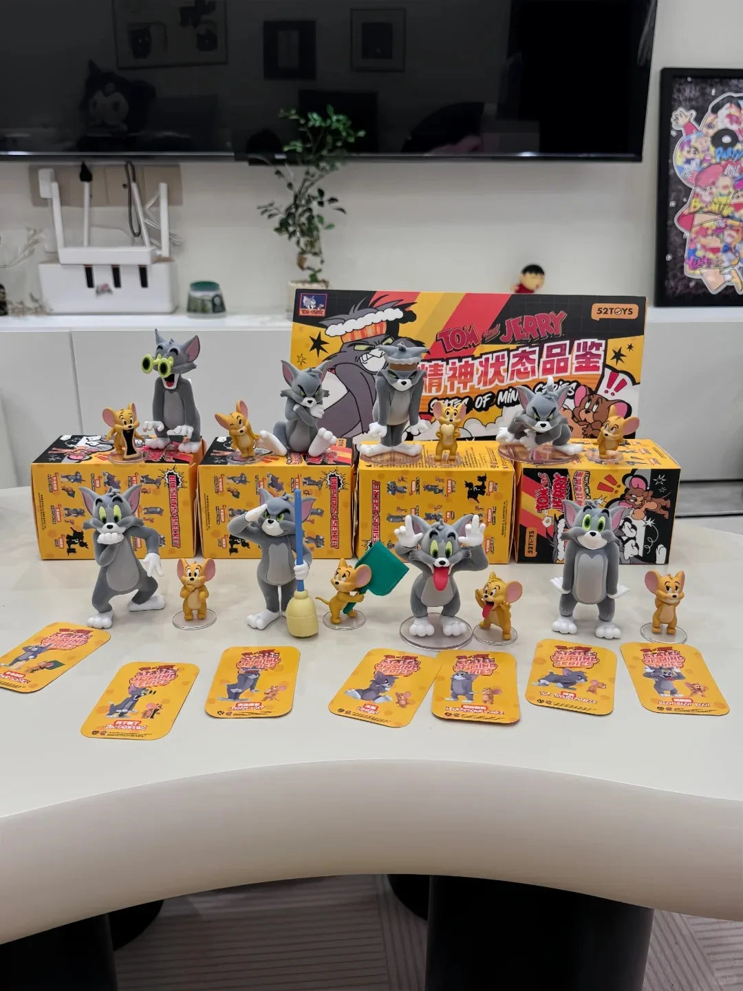Genuine 52toys Tom And Jerry Mental State Appreciation Series Blind Box Trendy Toys Blind Boxes Birthday Surprise Blind Box Gift