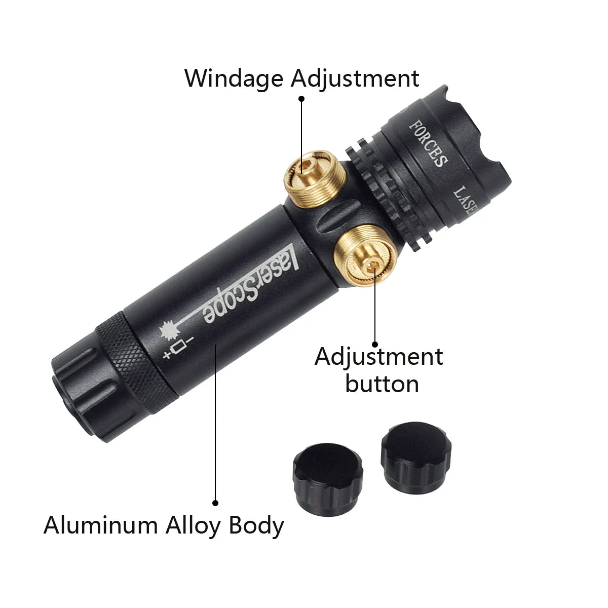 Tactical 532nm Scope With Pressure Switch Rifle Green Dot La-ser Red Dot La-ser Sight Picatinny Mounting Hunting Riflescope 20