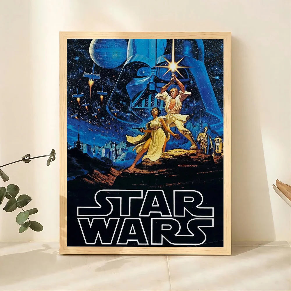 1pc Star Wars Poster Bedroom Posters Bar Coffee Tube Art Hanging Paintings Living Room Decor