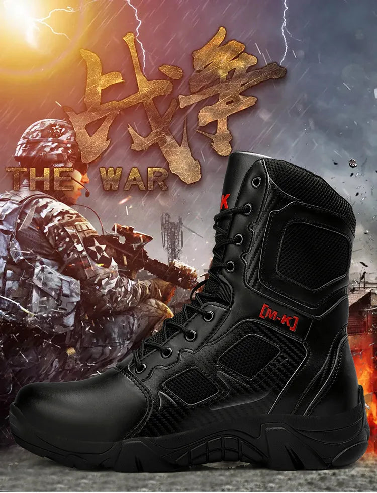 Tactical Boots Men Special Force Desert Combat Outdoor Hiking Ankle Shoes Men Work Safty Outdoor High-top Boots