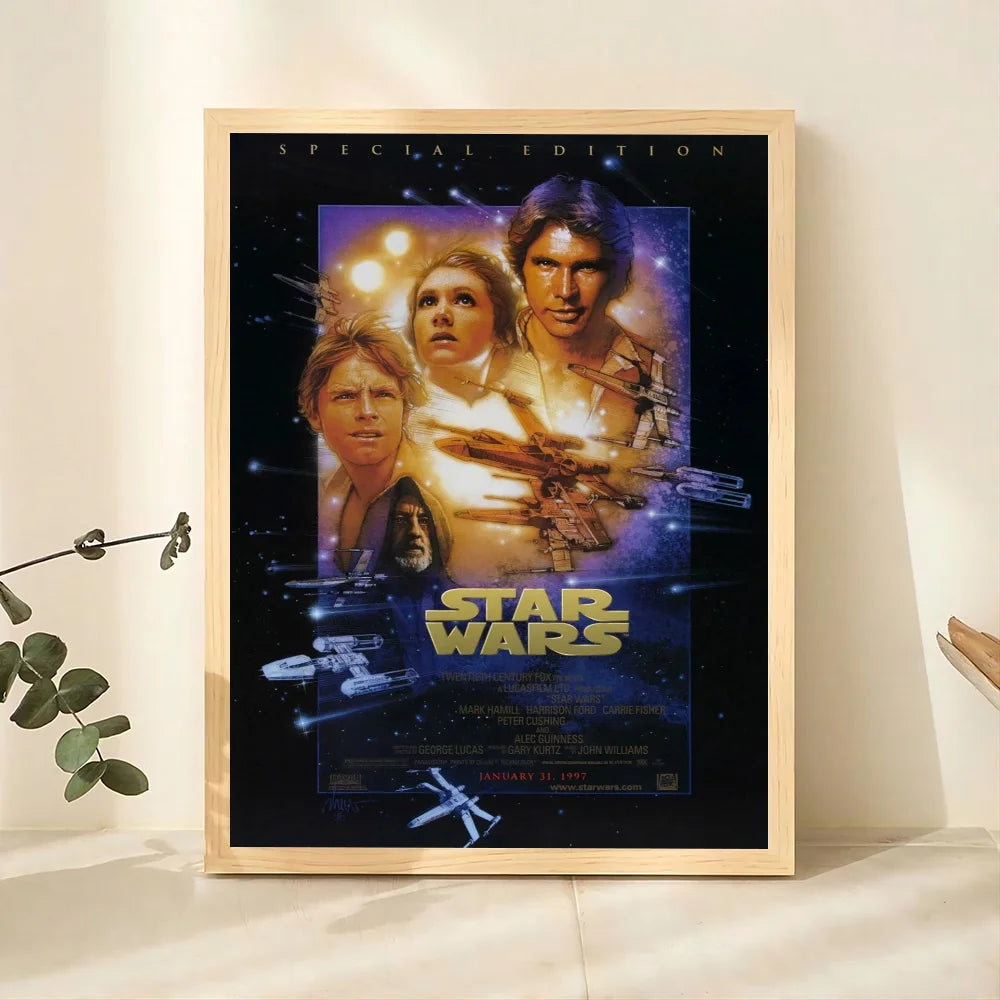 1pc Star Wars Poster Bedroom Posters Bar Coffee Tube Art Hanging Paintings Living Room Decor