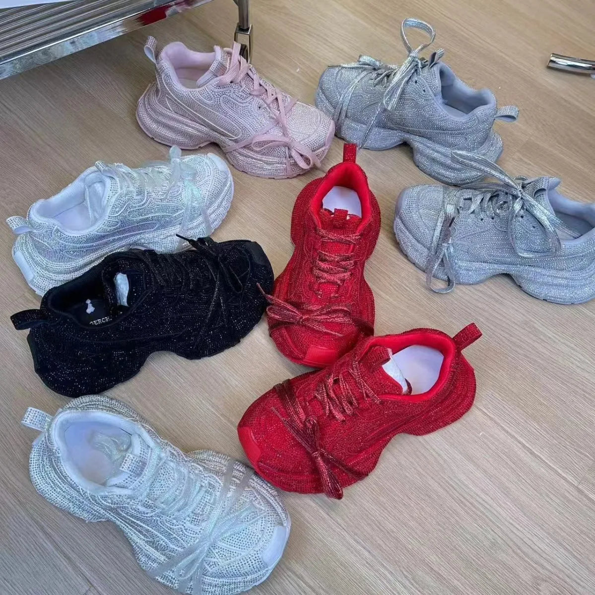 Sneakers Sport Casual Fashionable Customized Design Shoes Footwear Factory Cost Shiny 2024 Women Shoe