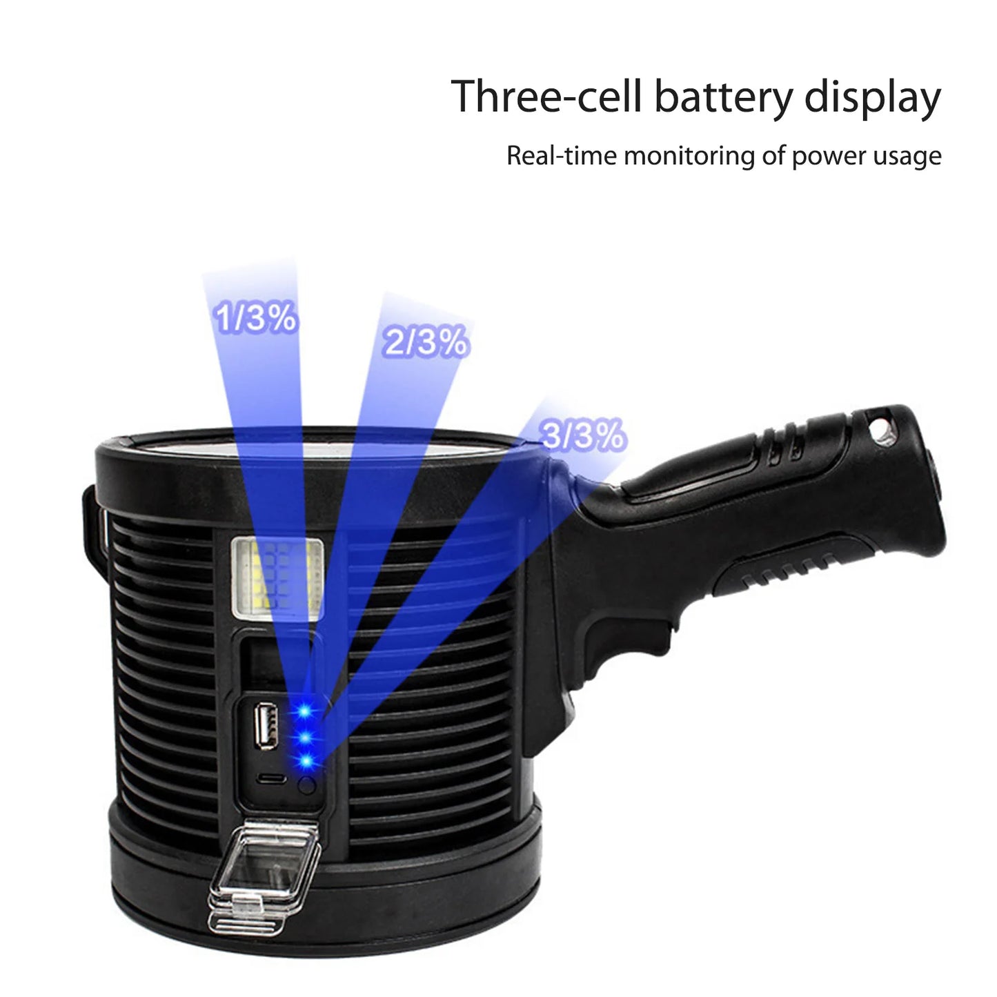 Super Powerful LED Handheld Flashlight XHP90 USB Rechargeable Torch Light 6Modes High Power Flashlight Outdoor Hunting Hand Lamp