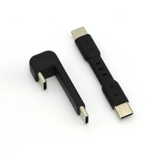 Short Type-C to Type-C data cable sound card adapter with OTG function file transfer function Synchronous Charging Cable adapter